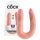 Dildo Duplo King Cock (médio) - cor natural