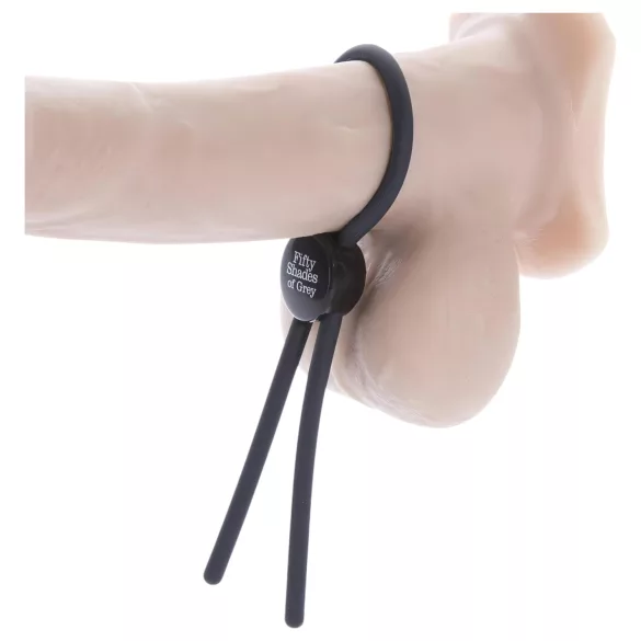Fifty Shades of Grey - anel peniano ajustável silicone cinza