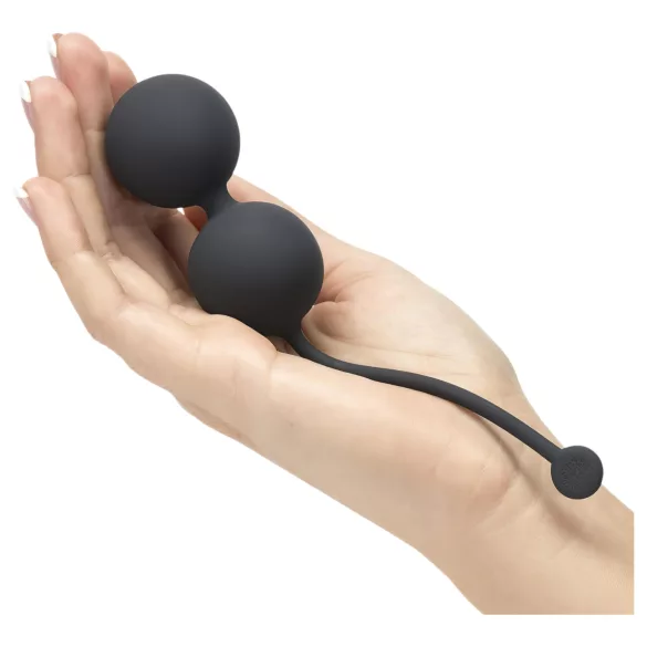 Fifty Shades of Grey - Bola de pompoarismo dupla - Silicone cinza