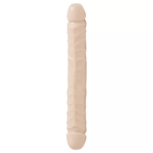 Doc Johnson - dildo duplo - realístico - 30,5cm - cor natural