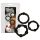 You2Toys - Fique Firme! kit de anéis penianos - preto (3 peças)