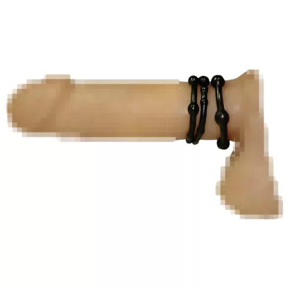 You2Toys - Anel peniano kit - elástico preto (3 unidades)