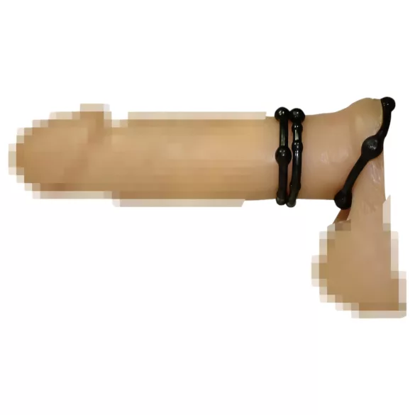 You2Toys - Anel peniano kit - elástico preto (3 unidades)