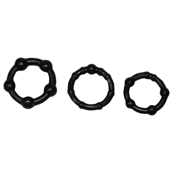 You2Toys - Anel peniano kit - elástico preto (3 unidades)