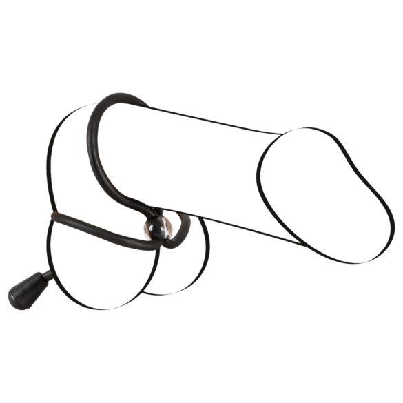 Bad Kitty - anel de silicone para pénis e testículos (preto)