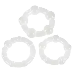   You2Toys - Fica duro! conjunto de anéis penianos - transparente (3 un.)