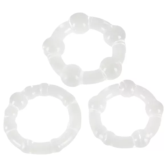 You2Toys - Fica duro! conjunto de anéis penianos - transparente (3 un.)