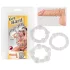 You2Toys - Fica duro! conjunto de anéis penianos - transparente (3 un.)