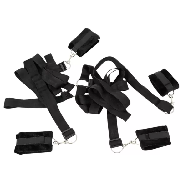 Bad Kitty - kit de amarras para cama pelúcia 5 peças