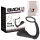 Black Velvets - plug anal com anel peniano - silicone preto