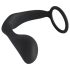 Veludo Negro - Plug Anal com Anel Peniano (Preto)