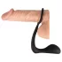 Black Velvets - plug anal com anel peniano - silicone preto