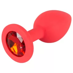 Colorful JOY - plug anal silicone pequeno - vermelho