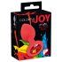 Plug Anal Colorido JOY - Silicone Pequeno (Vermelho)