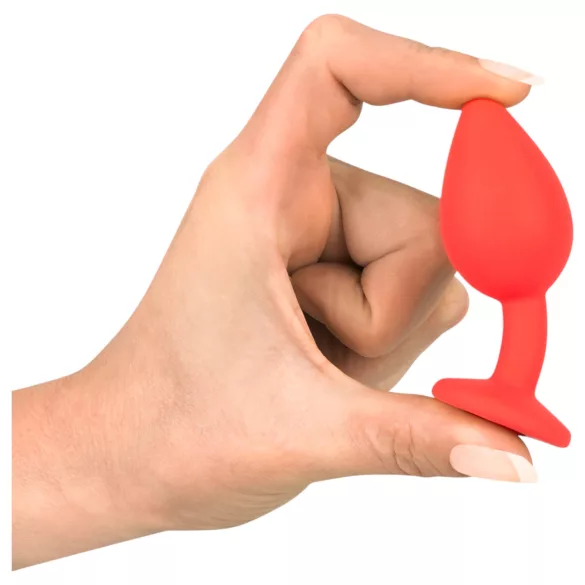 Colorful JOY - plug anal silicone pequeno - vermelho