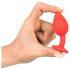 Plug Anal Colorido JOY - Silicone Pequeno (Vermelho)