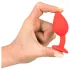 Colorful JOY - plug anal silicone pequeno - vermelho