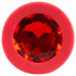 Colorful JOY - plug anal silicone pequeno - vermelho