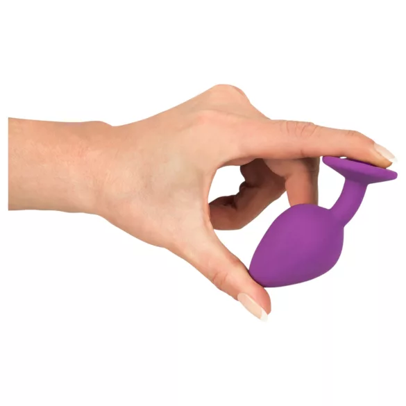 Colorful JOY - plug anal silicone médio - roxo