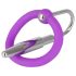 Plug Uretral - Anel de Silicone com Cone Uretral (Roxo-Prata)