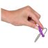 Plug Uretral - Anel de Silicone com Cone Uretral (Roxo-Prata)