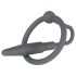 Plugue Peniano - Anel de Silicone com Cone Uretral (Cinza)
