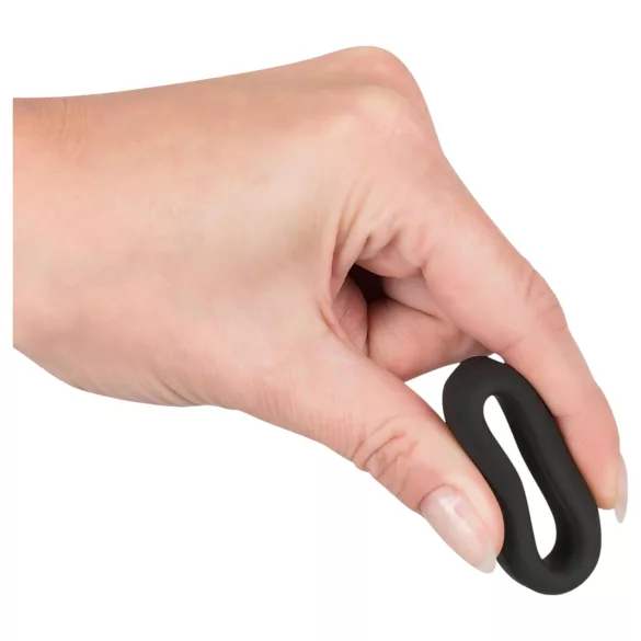 Black Velvets - anel peniano grosso - silicone preto - 2,6cm