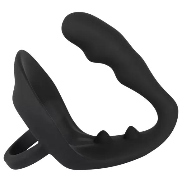 Black Velvets - dildo anal + anel peniano e para testículos (preto)