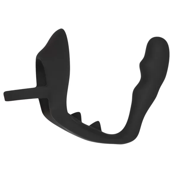 Black Velvets - dildo anal + anel peniano e para testículos (preto)