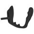 Veludo Preto - Dildo Anal com Anel Peniano e Escrotal (preto)
