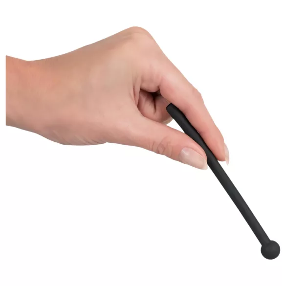 Piss Play - dilatador uretral oco - silicone preto