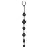 Veludo Preto - Dildo Anal com 6 Pérolas (preto)