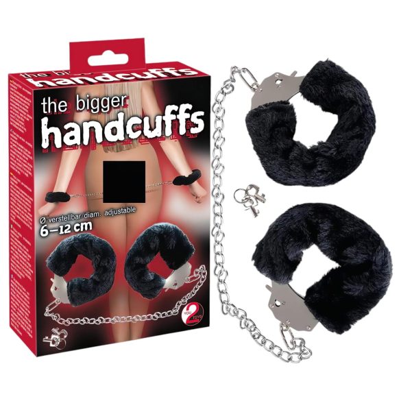 You2Toys - Algemas de Pelúcia com Corrente Longa - Preto