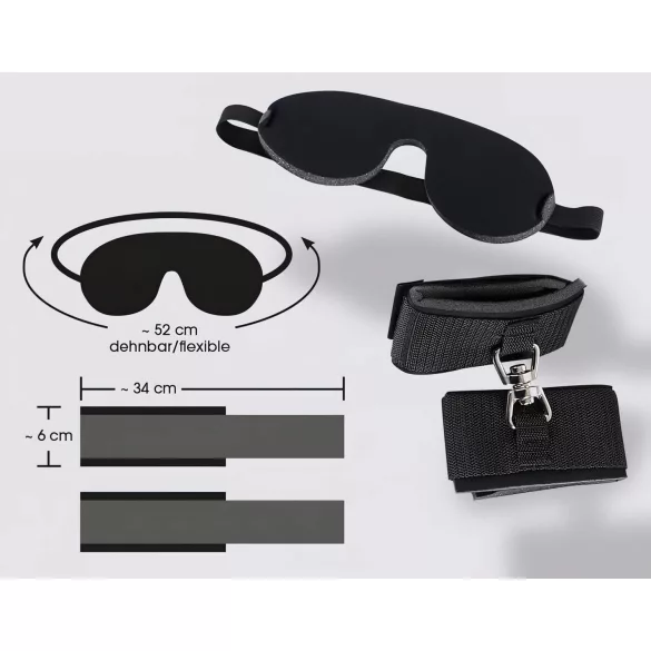 Bad Kitty - algema e venda para olhos - preto