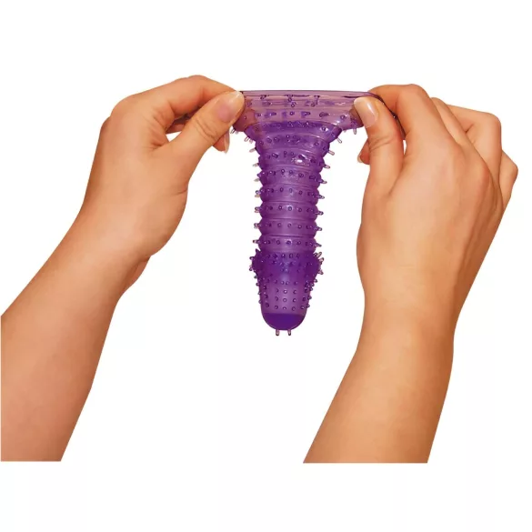 You2Toys - capa peniana - texturizada - silicone roxo