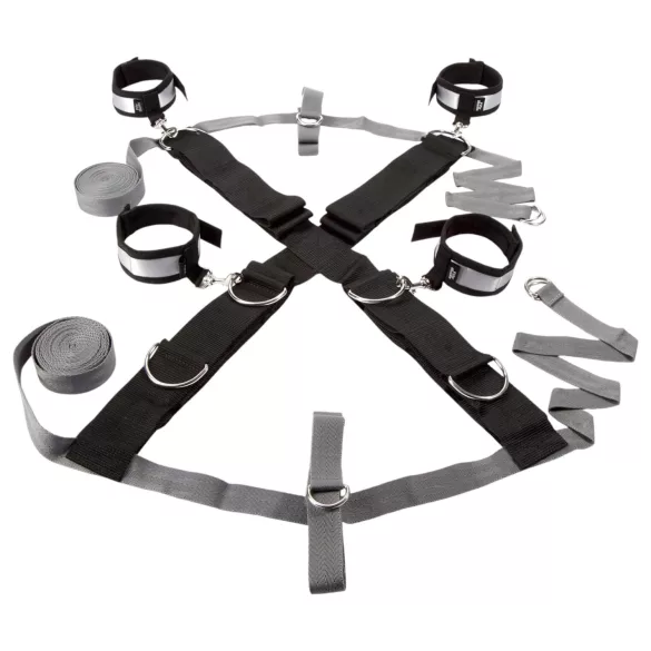 Fifty Shades of Grey - kit bondage completo - restrição - cinza