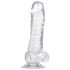 Dildo cristal com ventosa