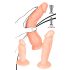 Conjunto de dildos realistas - Treino anal - 3 peças (natural)