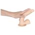 Amante Europeu - Dildo com Escroto Médio (Natural)