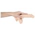 Amante Europeu - Dildo com Escroto Médio (Natural)