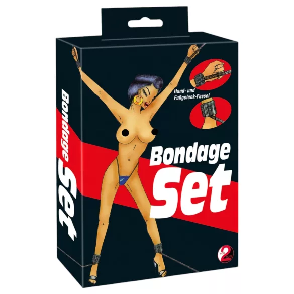 You2Toys - Kit bondage 4 peças - acessórios restrição