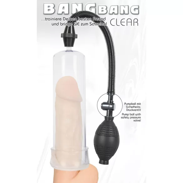 You2Toys - Bang Bang bomba de vácuo para pénis (transparente)