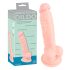 Dildo Médico de Silicone (18cm) - Cor Natural