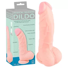 Medical - dildo de silicone médico 20cm - cor natural