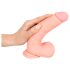 Médico - Dildo de Silicone Médico Reto (20 cm) - Natural