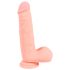 Médico - Dildo de Silicone Médico Reto (20 cm) - Natural