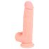 Médico - Dildo de Silicone Médico Reto (20 cm) - Natural