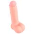 Médico - Dildo de Silicone Médico Reto (20 cm) - Natural