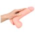 Médico - Dildo de Silicone Médico Reto (20 cm) - Natural
