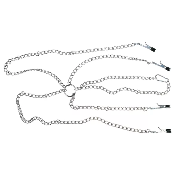 Corrente para seios com clipe - acessório feminino